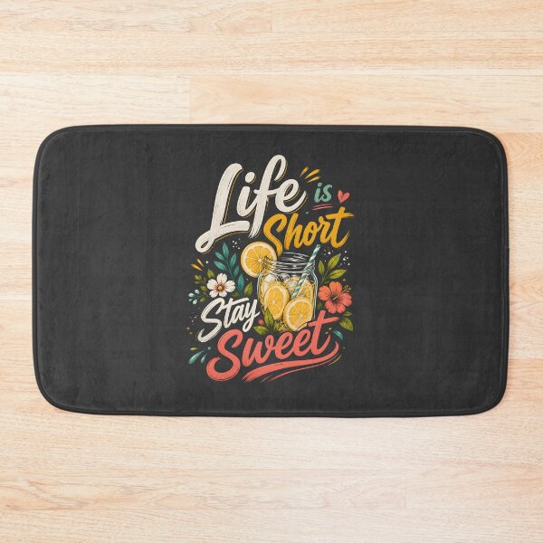 Item preview, Life Is Short Stay Sweet – Retro Grapefruit Summer Vibes Typography designed and sold by dfranc.