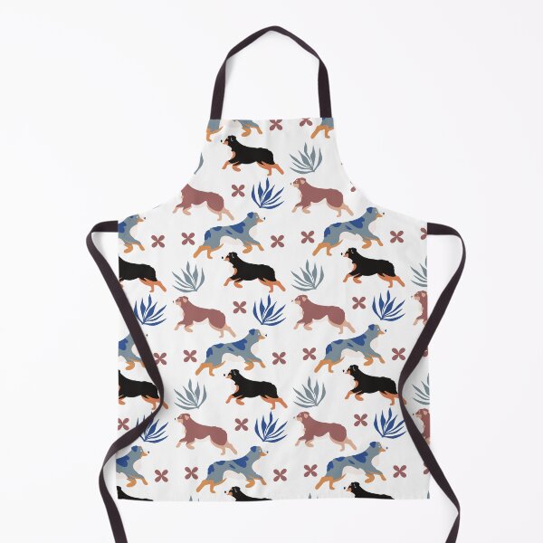 Item preview, Australian Shepherd Seamless Pattern designed and sold by IvysCreativityHouse.