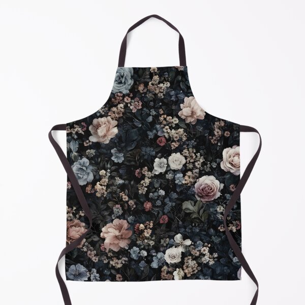 Item preview, Vintage Romantic Midnight Floral Roses Wildflowers Pattern designed and sold by GrinGalore.