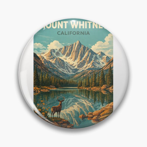 Item preview, Mount Whitney California Sierra Nevada Alpine Lake Reflection Landscape designed and sold by Places On Earth.
