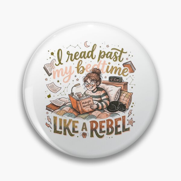 Item preview, I Read Past My Bedtime Like A Rebel | Book Lover | Bookworm Gifts | Reader Humor | Bibliophile Aesthetic designed and sold by AmethystStreet.