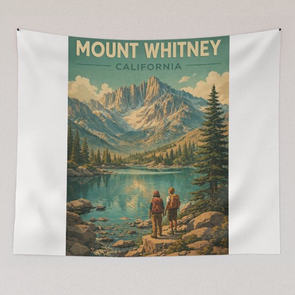 Item preview, Mount Whitney California Sierra Nevada Hiking and Alpine Lake Scene designed and sold by Places On Earth.