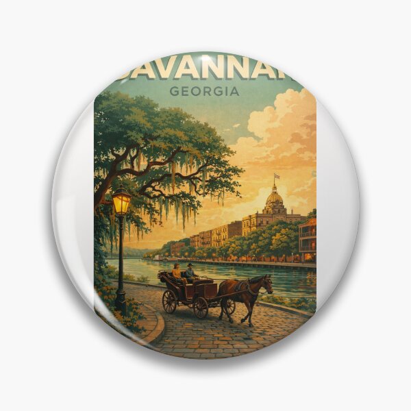 Item preview, Savannah Georgia Historic District River Street Horse Carriage Sunset designed and sold by Places On Earth.