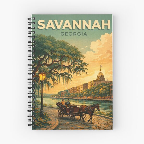 Item preview, Savannah Georgia Historic District River Street Horse Carriage Sunset designed and sold by Places On Earth.