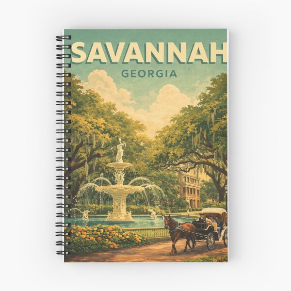 Item preview, Savannah Georgia Forsyth Park Fountain Historic Square and Southern Charm designed and sold by Places On Earth.