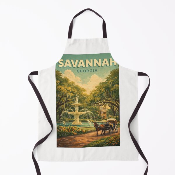Item preview, Savannah Georgia Forsyth Park Fountain Historic Square and Southern Charm designed and sold by Places On Earth.