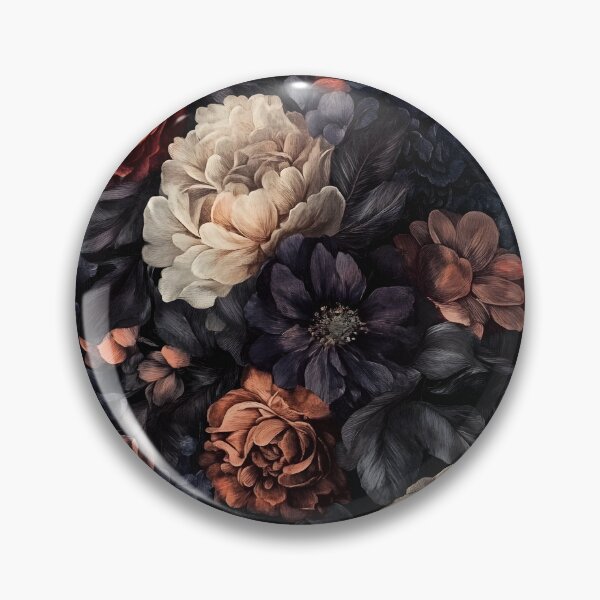 Item preview, Vintage Romantic Midnight Floral Roses Flowers designed and sold by GrinGalore.