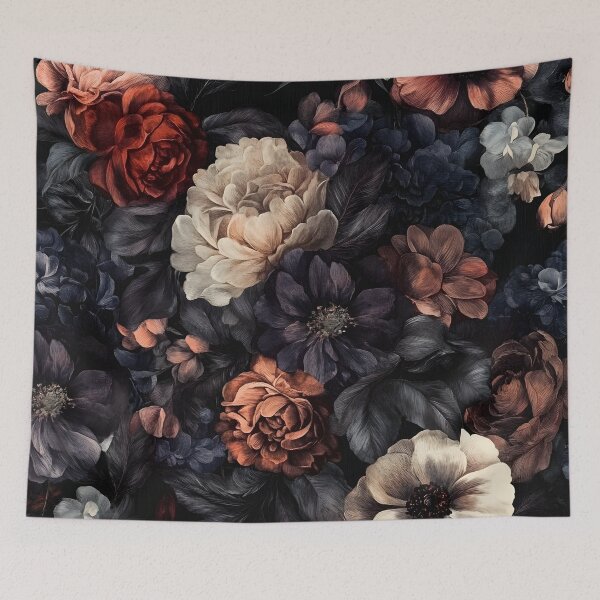 Item preview, Vintage Romantic Midnight Floral Roses Flowers designed and sold by GrinGalore.