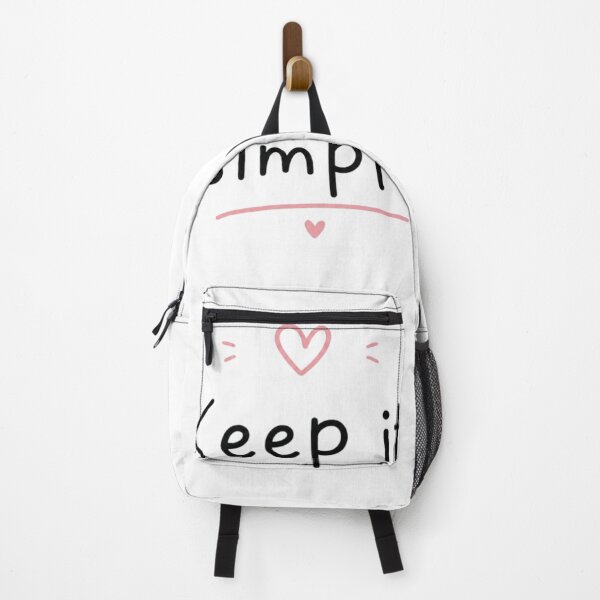 Item preview, Keep It Simple Cute Minimal Quote Design | Aesthetic Soft Pink Typography Sticker designed and sold by Sanika arts .