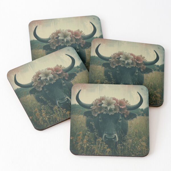 Item preview, Realistic Taurus Bull Close Up Dark Grunge Zodiac Art designed and sold by Mustangana.