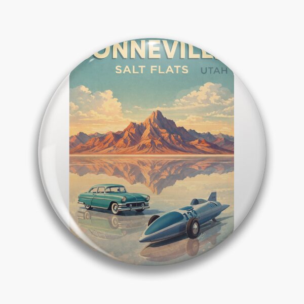 Item preview, Bonneville Salt Flats Utah Great Salt Lake Desert Racing Landscape designed and sold by Places On Earth.