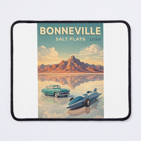 Item preview, Bonneville Salt Flats Utah Great Salt Lake Desert Racing Landscape designed and sold by Places On Earth.