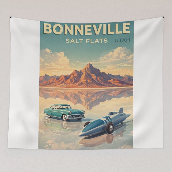 Item preview, Bonneville Salt Flats Utah Great Salt Lake Desert Racing Landscape designed and sold by Places On Earth.