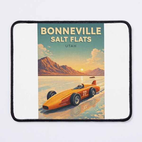 Item preview, Bonneville Salt Flats Utah Sunset Racing Speedway and Desert Horizon designed and sold by Places On Earth.