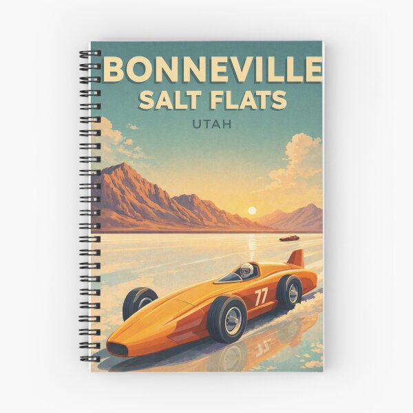 Item preview, Bonneville Salt Flats Utah Sunset Racing Speedway and Desert Horizon designed and sold by Places On Earth.