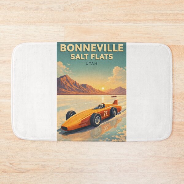 Item preview, Bonneville Salt Flats Utah Sunset Racing Speedway and Desert Horizon designed and sold by Places On Earth.