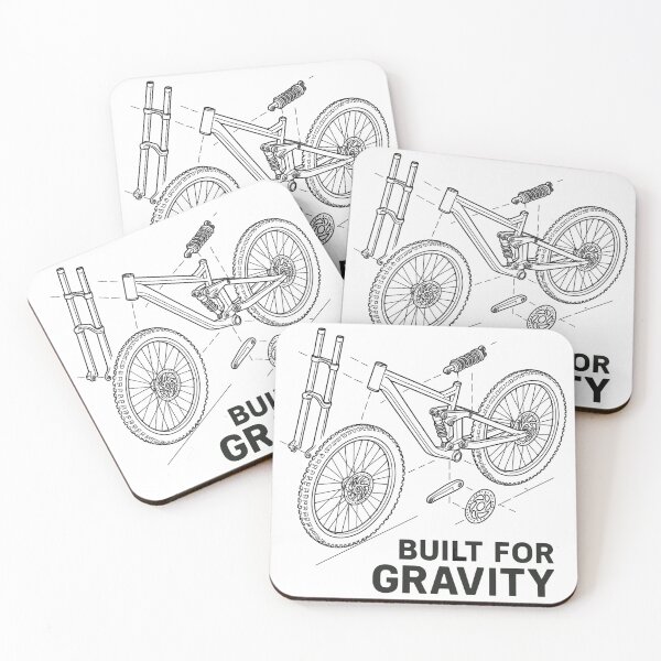 Item preview, Built for Gravity: DH bike exploded view designed and sold by Pineapple-Tree.