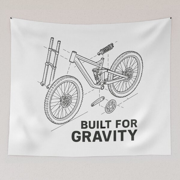 Item preview, Built for Gravity: DH bike exploded view designed and sold by Pineapple-Tree.
