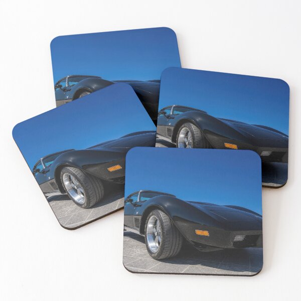 Item preview, Classic Black Corvette Stingray – Low Angle American Muscle Car Photography designed and sold by William A McCarthy.