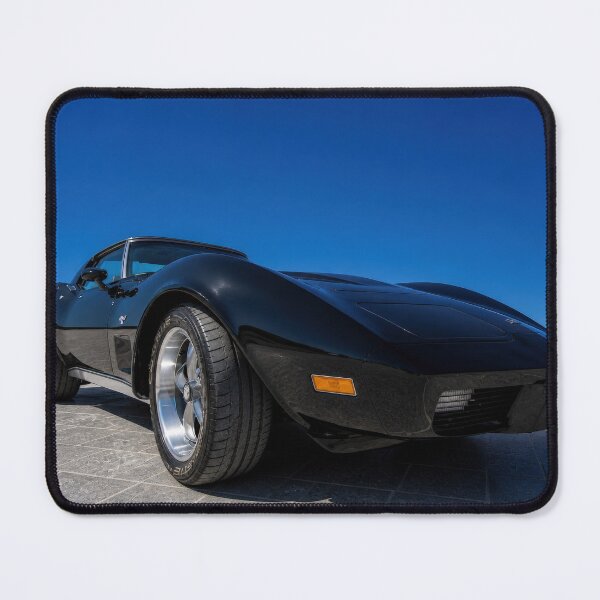 Item preview, Classic Black Corvette Stingray – Low Angle American Muscle Car Photography designed and sold by William A McCarthy.