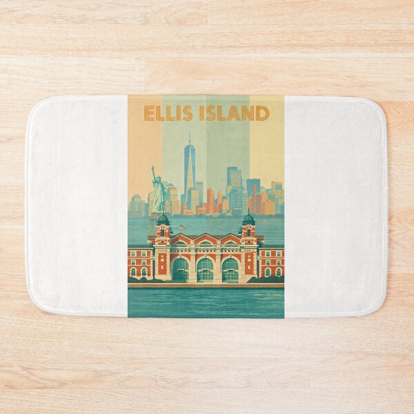 Item preview, Ellis Island New York Harbor Statue of Liberty Manhattan Skyline designed and sold by Places On Earth.