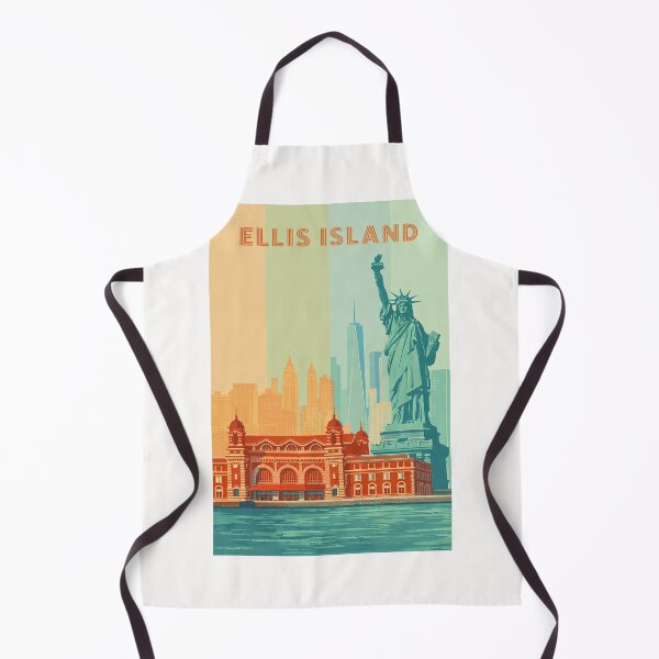 Item preview, Ellis Island New York City Skyline Statue of Liberty Harbor View designed and sold by Places On Earth.