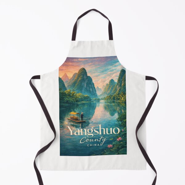 Item preview, Yangshuo County Guangxi China Li River Karst Mountains Landscape designed and sold by Places On Earth.