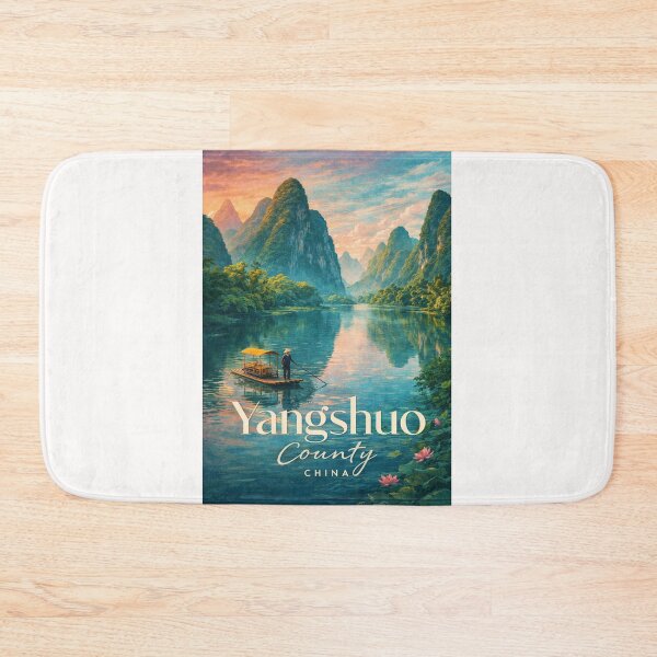 Item preview, Yangshuo County Guangxi China Li River Karst Mountains Landscape designed and sold by Places On Earth.