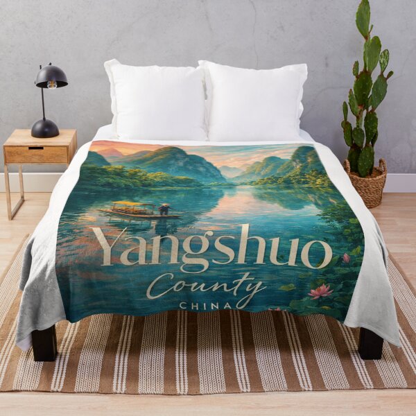 Item preview, Yangshuo County Guangxi China Li River Karst Mountains Landscape designed and sold by Places On Earth.
