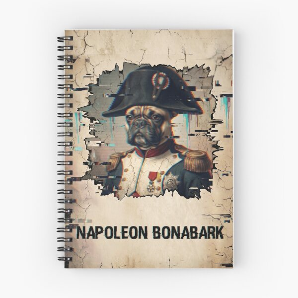 Item preview, Napoleon Bonabark Glitch Art Frenchie designed and sold by MarCinu Art.