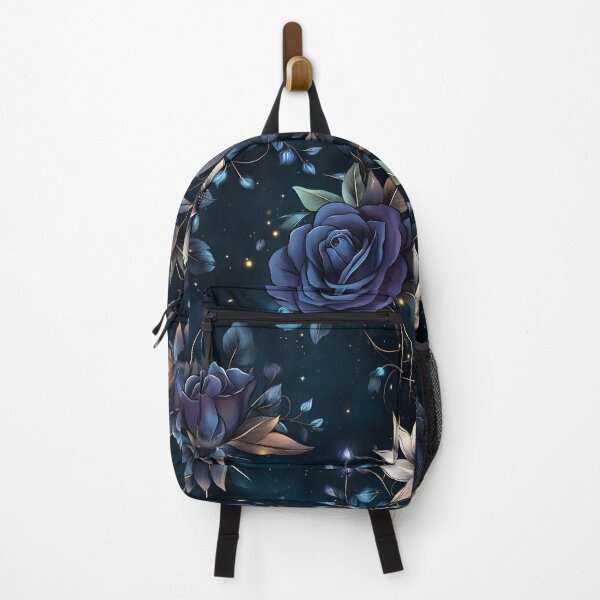 Item preview, Vintage Romantic Midnight Floral Roses Blue Beige Flowers designed and sold by GrinGalore.
