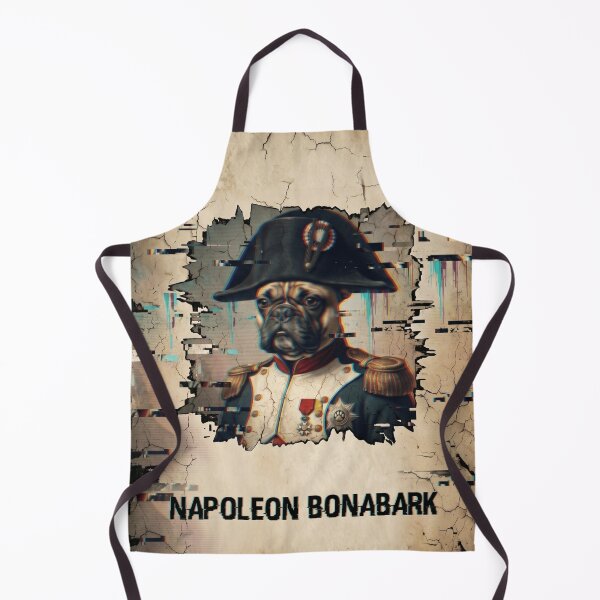Item preview, Napoleon Bonabark Glitch Art Frenchie designed and sold by MarCinu Art.