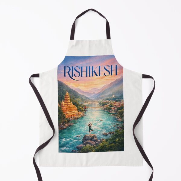 Item preview, Rishikesh Uttarakhand India Ganges River Lakshman Jhula Himalayan Valley designed and sold by Places On Earth.
