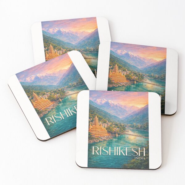 Item preview, Rishikesh Uttarakhand India Ganges River Temple and Himalayan Landscape designed and sold by Places On Earth.