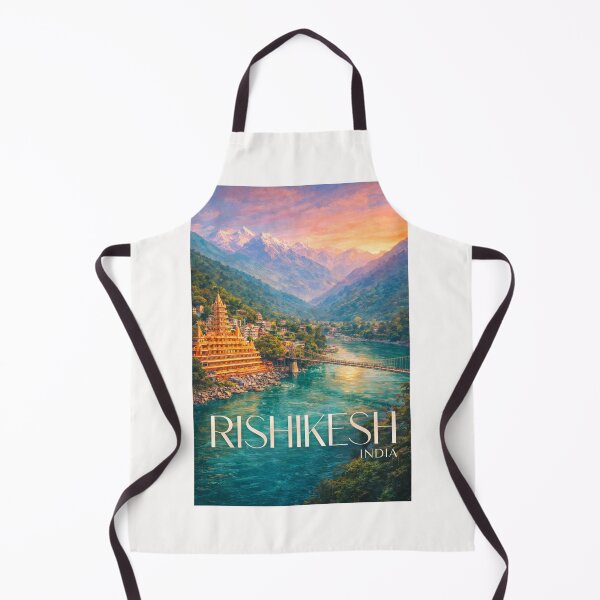 Item preview, Rishikesh Uttarakhand India Ganges River Temple and Himalayan Landscape designed and sold by Places On Earth.