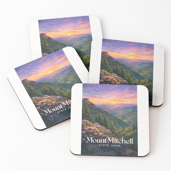 Item preview, Mount Mitchell State Park North Carolina Blue Ridge Mountains Appalachian Sunrise designed and sold by Places On Earth.