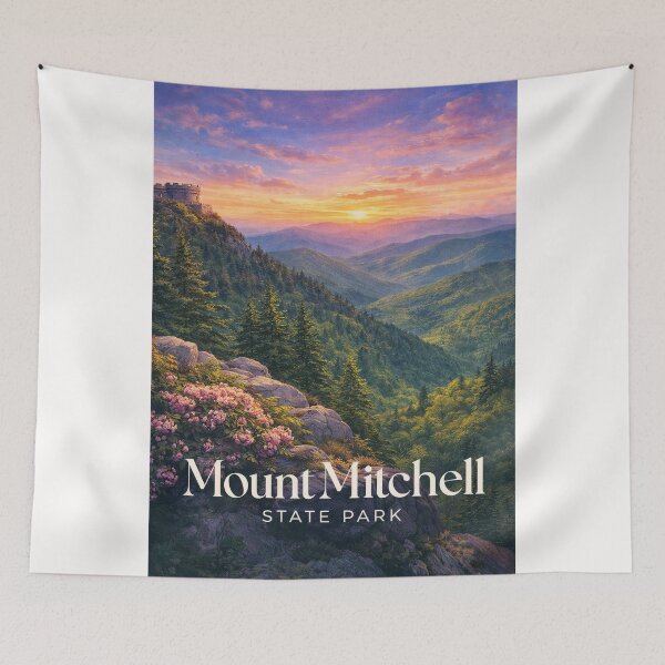 Item preview, Mount Mitchell State Park North Carolina Blue Ridge Mountains Appalachian Sunrise designed and sold by Places On Earth.