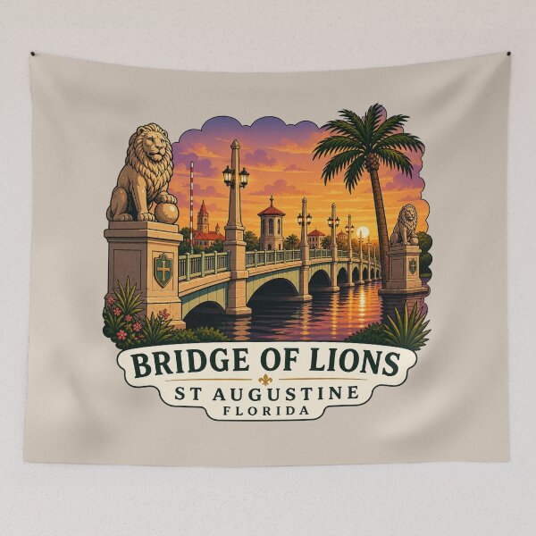Item preview, Bridge of Lions, St Augustine Florida designed and sold by Myra365Art.