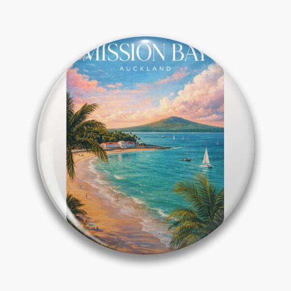 Item preview, Mission Bay Auckland New Zealand Rangitoto Island Coastal Waterfront designed and sold by Places On Earth.