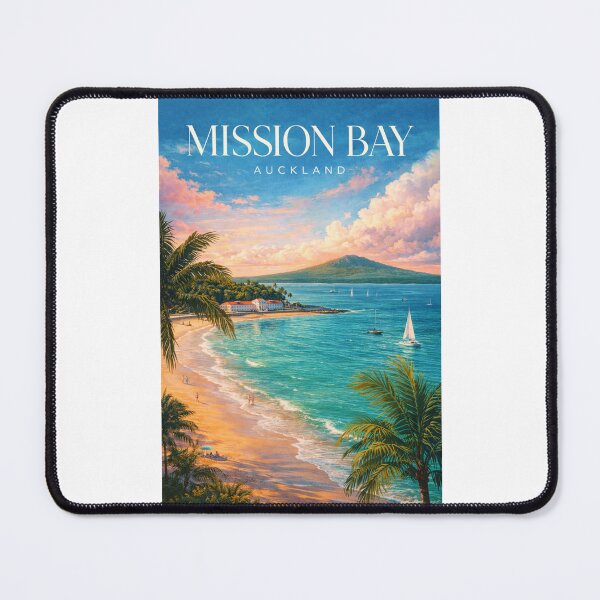 Item preview, Mission Bay Auckland New Zealand Rangitoto Island Coastal Waterfront designed and sold by Places On Earth.