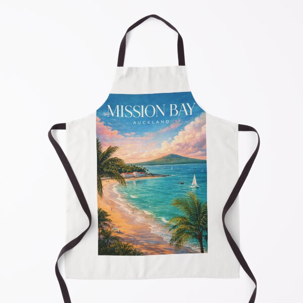 Item preview, Mission Bay Auckland New Zealand Rangitoto Island Coastal Waterfront designed and sold by Places On Earth.