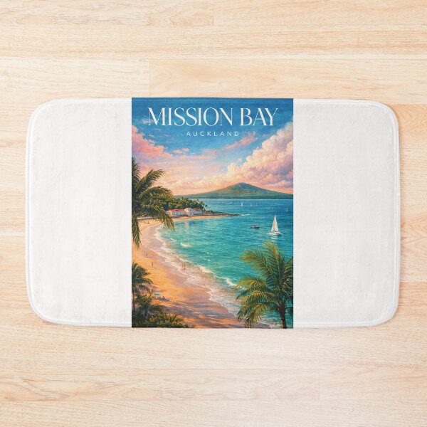 Item preview, Mission Bay Auckland New Zealand Rangitoto Island Coastal Waterfront designed and sold by Places On Earth.