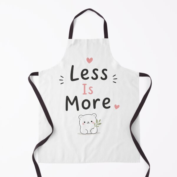 Item preview,  Cute Minimalist Less Is More Quote Design | Aesthetic Bear Illustration | Simple White Background Typography Art designed and sold by Sanika arts .