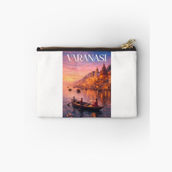 Item preview, Varanasi Uttar Pradesh India Ganges River Ghats Evening Aarti Scene designed and sold by Places On Earth.