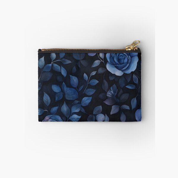 Item preview, Vintage Romantic Watercolor Midnight Floral Blue Roses  designed and sold by GrinGalore.