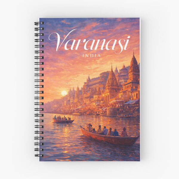 Item preview, Varanasi Uttar Pradesh India Ganges River Sunrise Ghats and Temples designed and sold by Places On Earth.