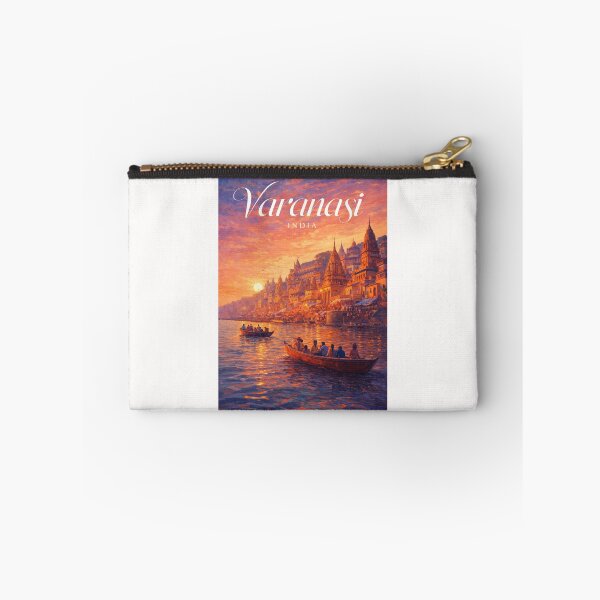 Item preview, Varanasi Uttar Pradesh India Ganges River Sunrise Ghats and Temples designed and sold by Places On Earth.