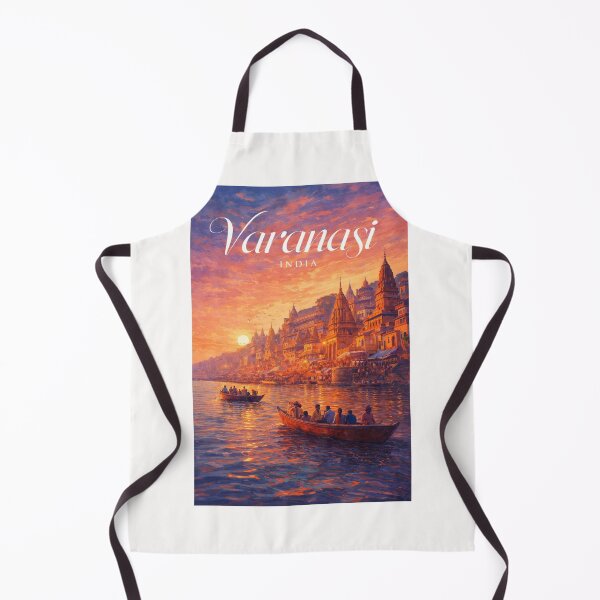 Item preview, Varanasi Uttar Pradesh India Ganges River Sunrise Ghats and Temples designed and sold by Places On Earth.