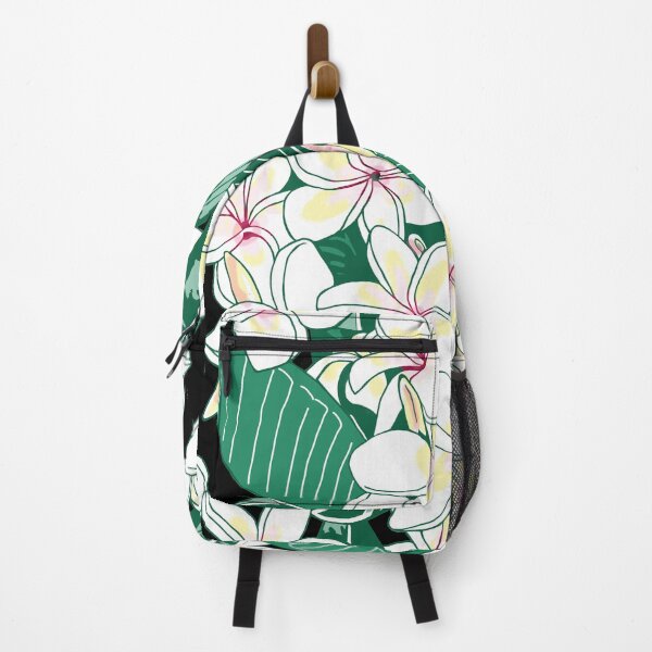 Item preview, Cascade of Plumeria Blossoms on black designed and sold by Linda Maliuana.