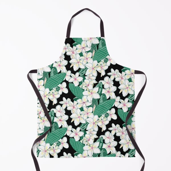 Item preview, Cascade of Plumeria Blossoms on black designed and sold by Linda Maliuana.